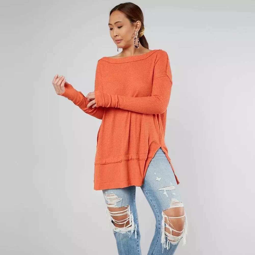 We the Free • Size S North Shore Thermal Light Coral Sweater NWT